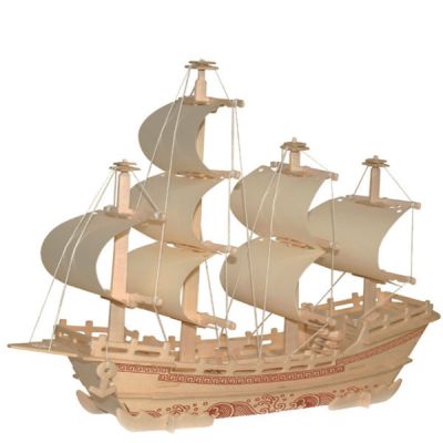 3D Корабль пазл (Дерево)