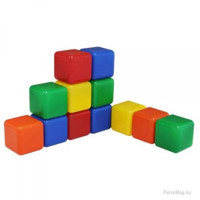 Набор цветных кубиков (12 шт.)