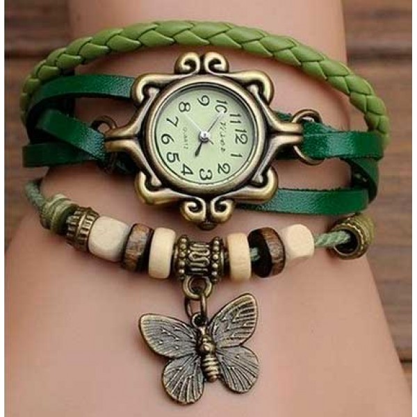 Винтажные часы с бабочкой