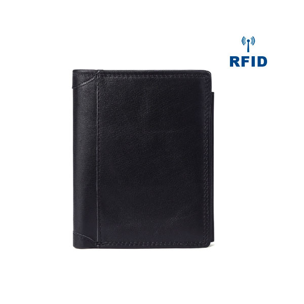 Кожаный кошелек с защитой от RFID