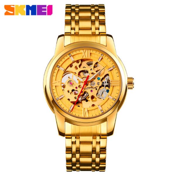 SKMEI 9222 механические часы золото
