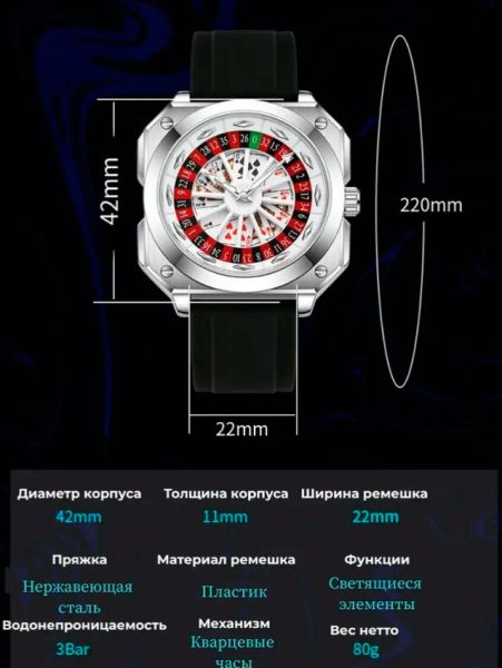 Часы рулетка казино SKMEI